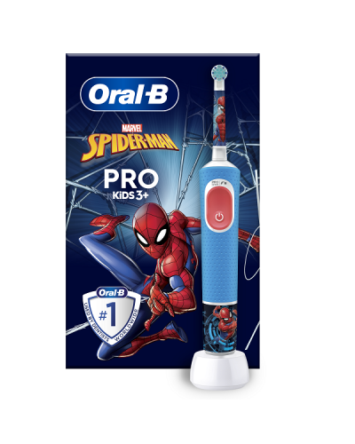 ORAL-B KIDS VITALITY PRO SPIDERMAN ΠΑΙΔΙΚΗ ΗΛΕΚΤΡΙΚΗ ΟΔΟΝΤΟΒΟΥΡΤΣΑ 1τμχ