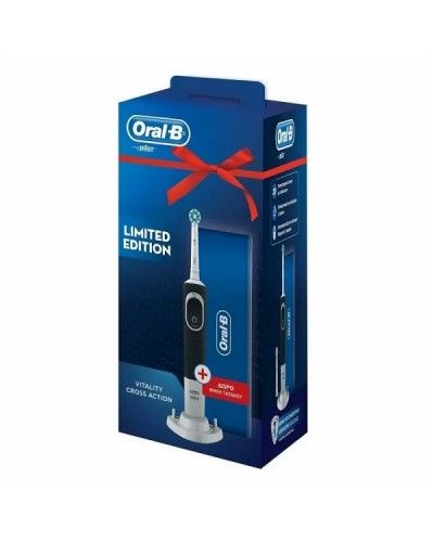 ORAL-B VITALITY 150 CROSS ACTION BLACK LIMITED EDITION ΗΛΕΚΤΡΙΚΗ ΟΔΟΝΤΟΒΟΥΡΤΣΑ & ΔΩΡΟ ΘΗΚΗ ΤΑΞΙΔΙΟΥ ORAL-B VITALITY 150 CROSS ACTION BLACK LIMITED EDITION ΗΛΕΚΤΡΙΚΗ ΟΔΟΝΤΟΒΟΥΡΤΣΑ & ΔΩΡΟ ΘΗΚΗ ΤΑΞΙΔΙΟΥ