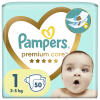 PAMPERS PREMIUM CARE NEWBORN No.1 (2-5kg) 50τμχ PAMPERS PREMIUM CARE NEWBORN No.1 (2-5kg) 50τμχ