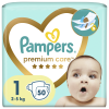 PAMPERS PREMIUM CARE NEWBORN No.1 (2-5kg) 50τμχ