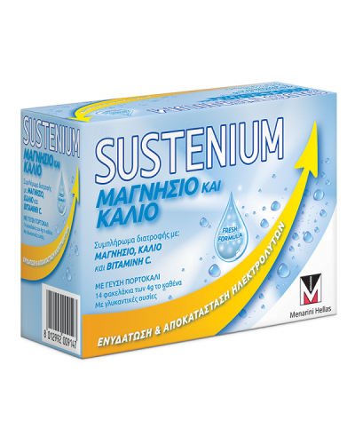 MENARINI SUSTENIUM MAGNESIUM & POTASIUM 14 φακελάκια