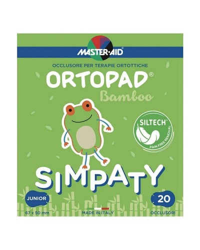 MASTER AID ORTOPAD BAMBOO SIMPATY ΠΑΙΔΙΚΑ ΟΦΘΑΛΜΙΚΑ ΑΥΤΟΚΟΛΛΗΤΑ JUNIOR 6.7 x 5cm (έως 2 ετών) 20τμχ