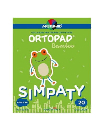 MASTER AID ORTOPAD BAMBOO SIMPATY ΠΑΙΔΙΚΑ ΟΦΘΑΛΜΙΚΑ ΑΥΤΟΚΟΛΛΗΤΑ REGULAR 8.5 x 5.9cm (4+ ετών) 20τμχ