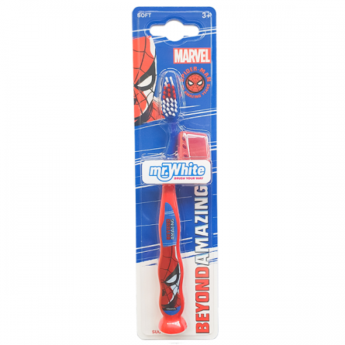 MR. WHITE SPIDER-MAN TOOTHBRUSH WITH TRAVEL CAP 1τμχ