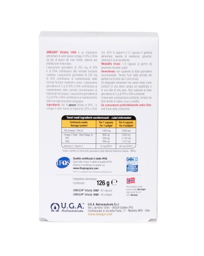 UGA OMEGOR VITALITY 1000 30softgels