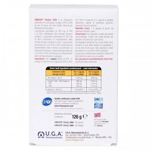 UGA OMEGOR VITALITY 1000 30softgels