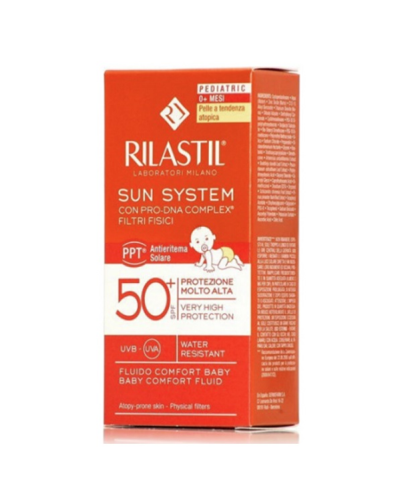 RILASTIL SUN SYSTEM PEDRIATIC PPT BABY COMFORT FLUID SPF 50+ 50ML
