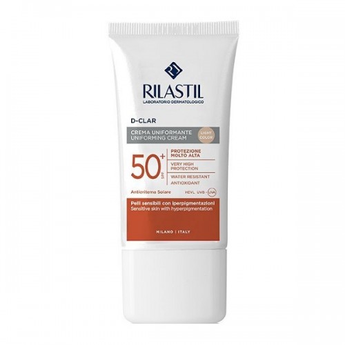 RILASTIL SUN SYSTEM D-CLAR PHOTOPROTECTIVE UNIFORMING CREAM SPF50+ LIGHT 40ML 