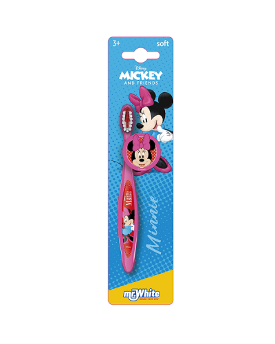 MR. WHITE MINNIE TOOTHBRUSH WITH TRAVEL CAP 1τμχ