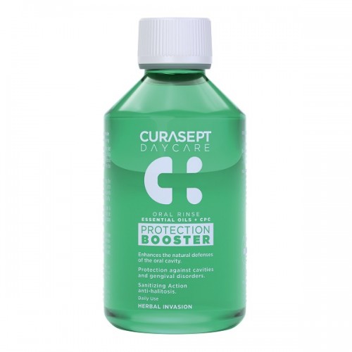 CURASEPT DAYCARE PROTECTION BOOSTER MOUTHWASH HERBAL INVASION 500ML