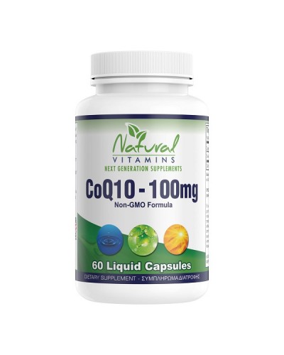 NATURAL VITAMINS CoQ10 100MG 60 LIQUID CAPS