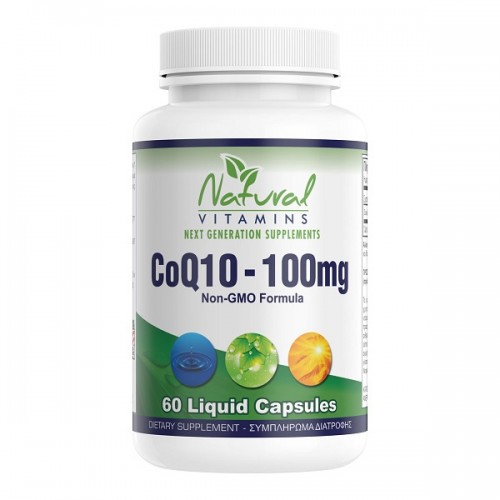 NATURAL VITAMINS CoQ10 100MG 60 LIQUID CAPS