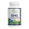 NATURAL VITAMINS D3 2000IU + K2 75ΜG 90 CHEWABLE TABS