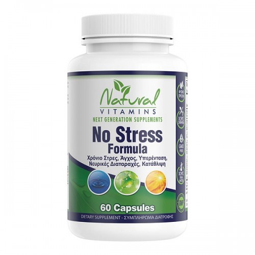 NATURAL VITAMINS NO STRESS FORMULA 60CAPS