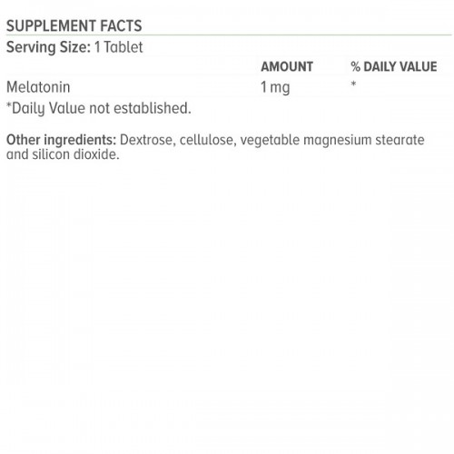 NATURAL VITAMINS MELATONIN 1MG 100TABS