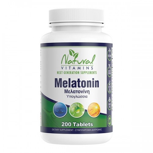 NATURAL VITAMINS MELATONIN 1 MG 200TABS