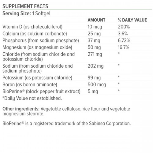 NATURAL VITAMINS ELECTROLYTE FORMULA 50CAPS