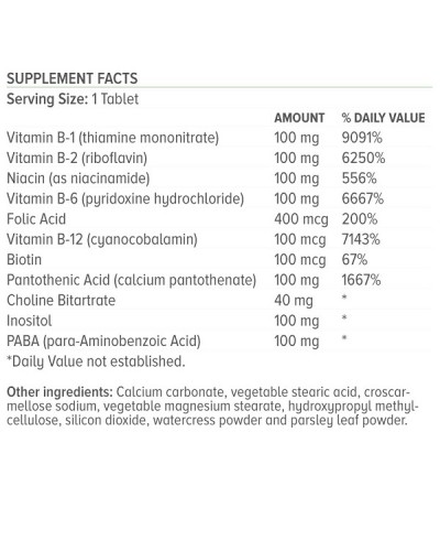 NATURAL VITAMINS VITAMIN B-100 COMPLEX 50TABS