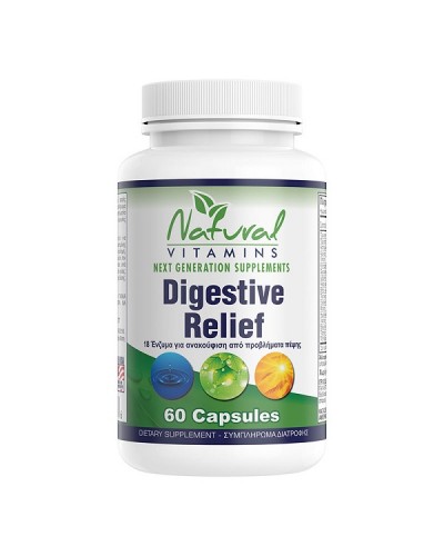 NATURAL VITAMINS DIGESTIVE RELIEF 60CAPS