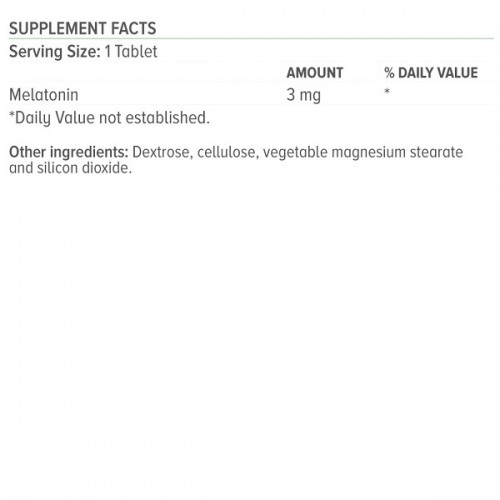 NATURAL VITAMINS MELATONIN 3MG 50TABS