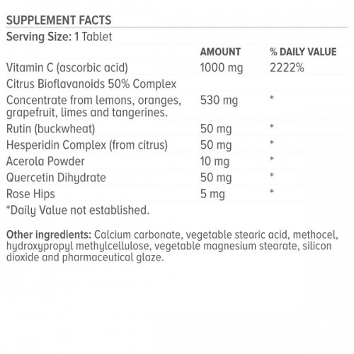 NATURAL VITAMINS FORMULA C 1000MG 100TABS