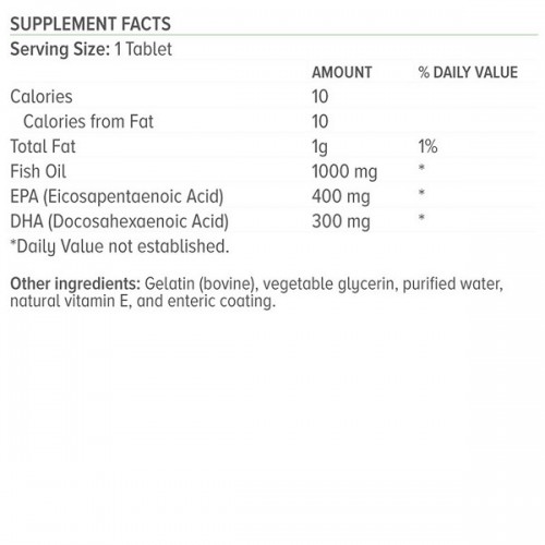 NATURAL VITAMINS OMEGA 3-FISH OIL MEGA EPA DHA 30 SOFTGELS