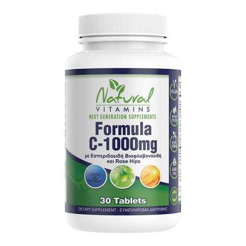 NATURAL VITAMINS FORMULA C 1000MG 30TABS