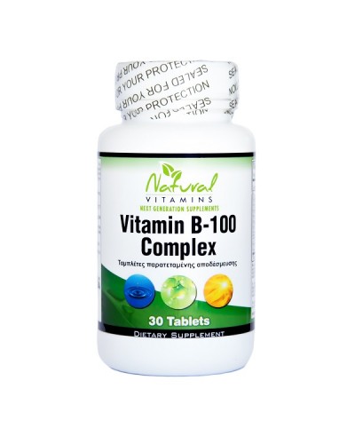 NATURAL VITAMINS VITAMIN B-100 COMPLEX 30TABS