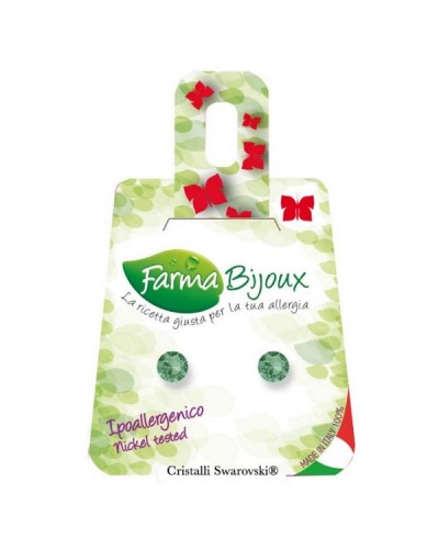 FARMA BIJOUX ΥΠΟΑΛΛΕΡΓΙΚΑ ΣΚΟΥΛΑΡΙΚΙΑ ΚΡΥΣΤΑΛΛΑ ΠΡΑΣΙΝΟ 5,3MM