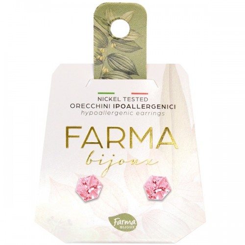 FARMA BIJOUX ΥΠΟΑΛΛΕΡΓΙΚΑ ΣΚΟΥΛΑΡΙΚΙΑ ΚΥΒΟΣ ΑΠΑΛΟ ΡΟΖ 4mm FARMA BIJOUX ΥΠΟΑΛΛΕΡΓΙΚΑ ΣΚΟΥΛΑΡΙΚΙΑ ΚΥΒΟΣ ΑΠΑΛΟ ΡΟΖ 4mm