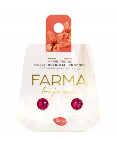 FARMA BIJOUX ΥΠΟΑΛΛΕΡΓΙΚΑ ΣΚΟΥΛΑΡΙΚΙΑ ΚΡΥΣΤΑΛΛΑ ΦΟΥΞΙΑ 5MM