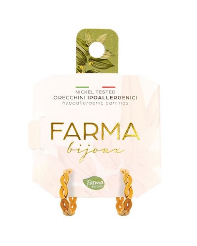 FARMA BIJOUX ΥΠΟΑΛΛΕΡΓΙΚΑ ΣΚΟΥΛΑΡΙΚΙΑ ΚΡΙΚΟΙ ΕΠΙΧΡΥΣΩΜΕΝΟΙ ΠΛΕΚΤΟΙ 13,0MM 