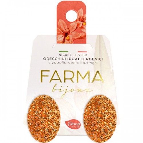 FARMA BIJOUX ΥΠΟΑΛΛΕΡΓΙΚΑ ΣΚΟΥΛΑΡΙΚΙΑ ΟΒΑΛ ΧΡΥΣΑ ΚΟΥΜΠΙΑ 20MM