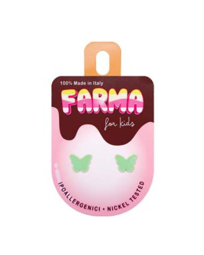 FARMA BIJOUX KIDS ΥΠΟΑΛΛΕΡΓΙΚΑ ΣΚΟΥΛΑΡΙΚΙΑ ΠΕΤΑΛΟΥΔΕΣ ΤΥΡΚΟΥΑΖ 10X8MM