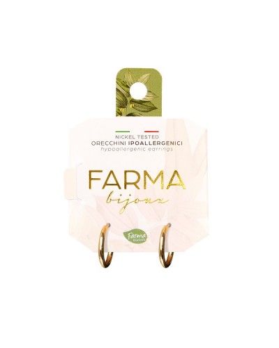 FARMA BIJOUX ΥΠΟΑΛΛΕΡΓΙΚΑ ΣΚΟΥΛΑΡΙΚΙΑ ΜΙΚΡΟΙ ΚΡΙΚΟΙ ΕΠΙΧΡΥΣΩΜΕΝΟΙ 8MM 