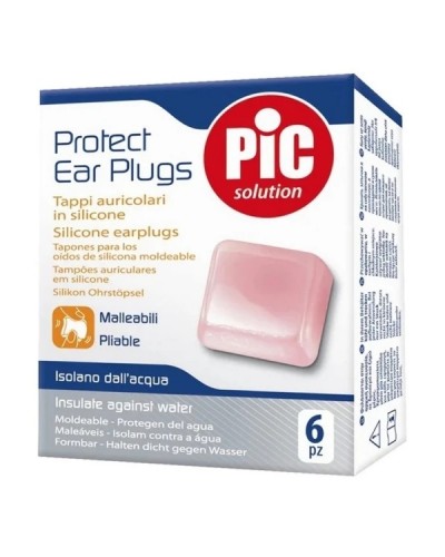 PIC SOLUTION PROTECT EAR PLUGS PIABLE ΕΥΠΛΑΣΤΕΣ ΩΤΟΑΣΠΙΔΕΣ ΣΙΛΙΚΟΝΗΣ 6τμχ