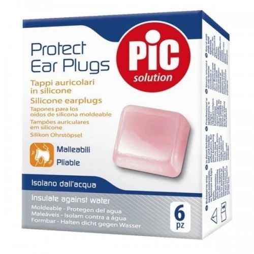 PIC SOLUTION PROTECT EAR PLUGS PIABLE ΕΥΠΛΑΣΤΕΣ ΩΤΟΑΣΠΙΔΕΣ ΣΙΛΙΚΟΝΗΣ 6τμχ