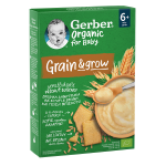 GERBER ORGANIC FOR BABY 6M+ GRAIN & GROW ΒΡΕΦΙΚΑ ΔΗΜΗΤΡΙΑΚΑ ΜΕ ΣΙΤΑΡΙ ΚΑΙ ΒΡΩΜΗ & ΓΕΥΣΗ ΜΠΙΣΚΟΤΟ 200GR