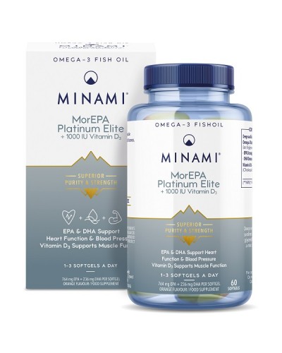 MINAMI MOREPA PLATINUM ELITE & 1000IU VITAMIN D3 60softgels