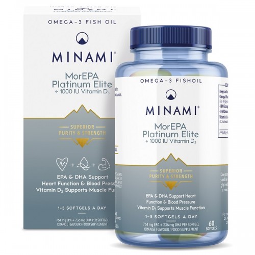 MINAMI MOREPA PLATINUM ELITE & 1000IU VITAMIN D3 60softgels