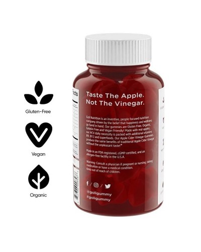 NATURAL PRODUCTS GOLI APPLE CIDER VINEGAR 60 GUMMIES