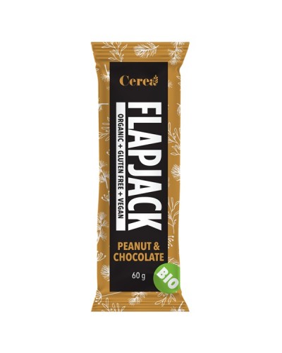 CEREA ΜΠΑΡΑ FLAPJACK ΦΥΣΤΙΚΙ ΣΟΚΟΛΑΤΑ ΧΩΡΙΣ ΓΛΟΥΤΕΝΗ BIO 60GR