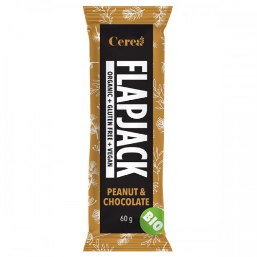 CEREA ΜΠΑΡΑ FLAPJACK ΦΥΣΤΙΚΙ ΣΟΚΟΛΑΤΑ ΧΩΡΙΣ ΓΛΟΥΤΕΝΗ BIO 60GR