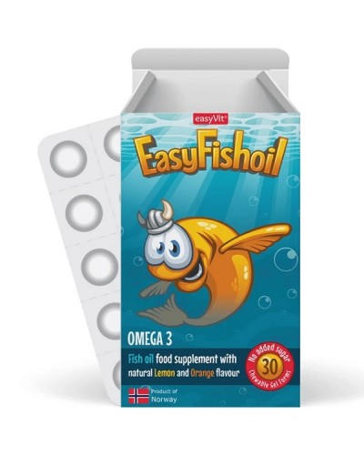 EASYVIT EASYFISHOIL OMEGA 3 30 ΜΑΣΩΜΕΝΑ ΖΕΛΕΔΑΚΙΑ