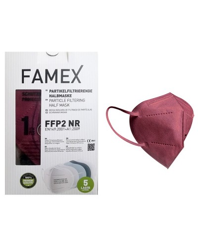 FAMEX FFP2 ΜΑΣΚΑ ΠΡΟΣΤΑΣΙΑΣ ΠΡΟΣΩΠΟΥ ΜΠΟΡΝΤΩ 10ΤΜΧ