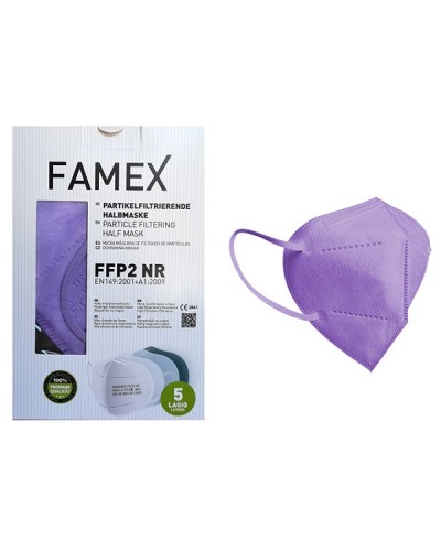 FAMEX FFP2 ΜΑΣΚΑ ΠΡΟΣΤΑΣΙΑΣ ΠΡΟΣΩΠΟΥ ΜΩΒ 10ΤΜΧ
