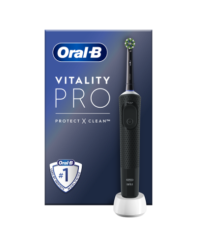 ORAL-B VITALITY PRΟ BLACK ΗΛΕΚΤΡΙΚΗ ΟΔΟΝΤΟΒΟΥΡΤΣΑ ΜΑΥΡΗ 1τμχ