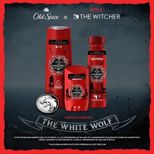 OLD SPICE SHOWER GEL WHITE WOLF THE WITCHER LIMITED EDITION 400ML
