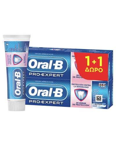ORAL-B PRO-EXPERT SENSITIVE PROTECT ΟΔΟΝΤΟΚΡΕΜΑ  2 x 75ML (1+1 ΔΩΡΟ)