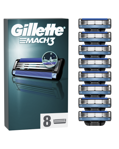 GILLETTE MACH3 ΑΝΤΑΛΛΑΚΤΙΚΕΣ ΚΕΦΑΛΕΣ ΞΥΡΙΣΤΙΚΗΣ ΜΗΧΑΝΗΣ 8τμχ